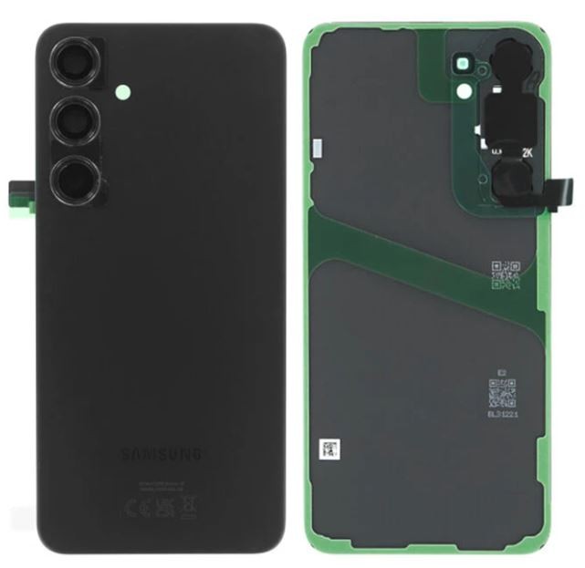 Takakansi Samsung S926 S24 Plus onyksimusta alkuperäinen (service pack)