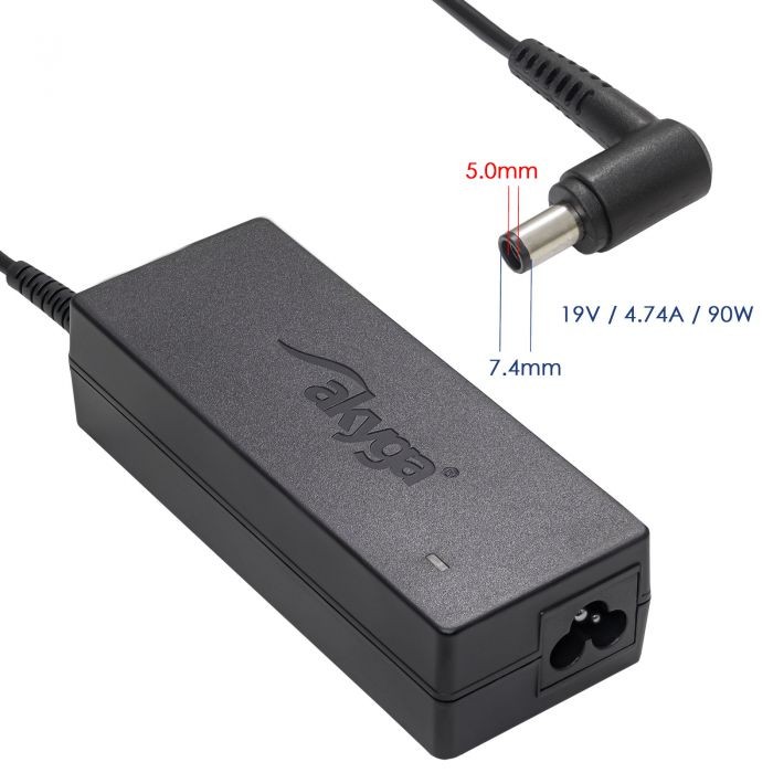 Laturi kannettavalle tietokoneelle Akyga AK-ND-04 (19V / 4.74A 90W 7.4 x 5.0mm + pin) HP 1.2m