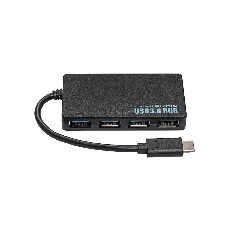 USB-C keskitin Akyga AK-AD-52 (4xUSB) musta