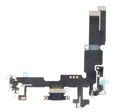 Joustava kaapeli iPhone 14 Plus latausliitäntä mikrofonilla Midnight alkuperäinen