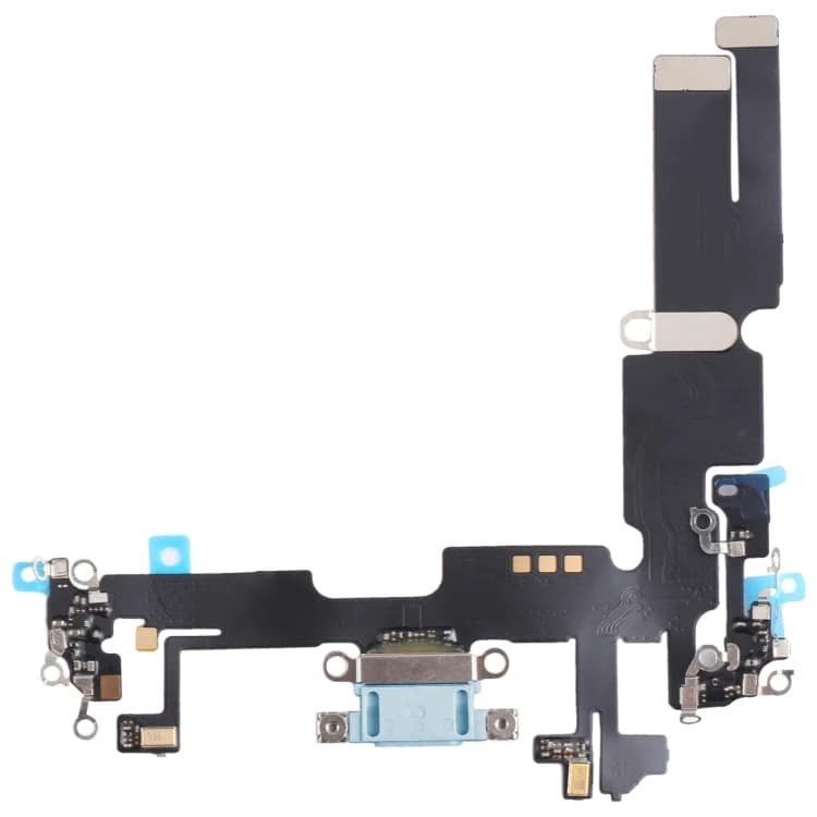 Joustava kaapeli iPhone 14 Plus latausliitäntä mikrofonilla sininen alkuperäinen