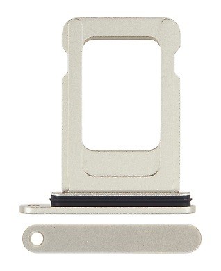 SIM-kortin pidike iPhone 15/15 Plus keltainen Single SIM ORG