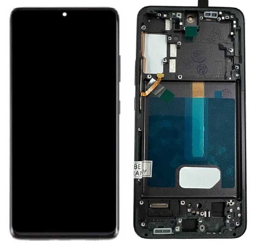 LCD-näyttö Samsung S906 S22 Plus kosketusnäytöllä ja kehyksellä musta OLED (todellinen koko)