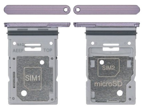 SIM-kortin pidike Samsung A556 A55 5G Awesome Lilac alkuperäinen (service pack)