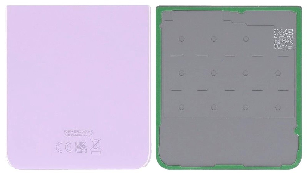 Back down cover for Samsung F711 Z Flip3 5G Lavender (used Grade B)