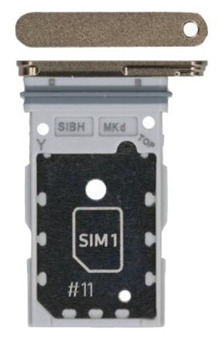 SIM-kortinpidike Samsung S928 S24 Ultra Dual keltainen alkuperäinen (service pack)