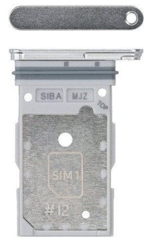 SIM-kortinpidike Samsung S921 S24/S926 S24 Plus Dual Marble Grey alkuperäinen (service pack)