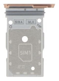 SIM-kortinpidike Samsung S921 S24/S926 S24 Plus Dual Sandstone Orange alkuperäinen (service pack)