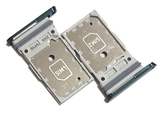 SIM-kortin pidike Samsung S908 S22 Ultra Dual Phantom Green alkuperäinen (service pack)