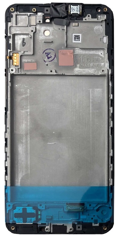 LCD näyttö Samsung A166 A16 5G kosketusnäytöllä ja kehyksellä musta alkuperäinen (huoltopakkaus)