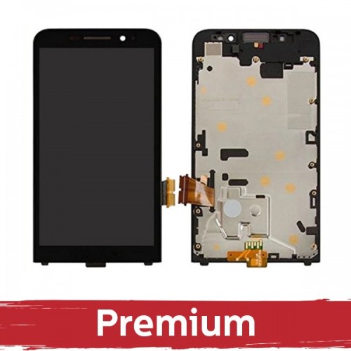 LCD-näyttö yhteensopiva Blackberry Z30 musta kehyksellä OEM