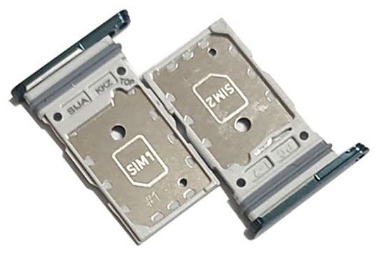 SIM-kortin pidike Samsung S901/S906 S22/S22 Plus Dual Green alkuperäinen (service pack)