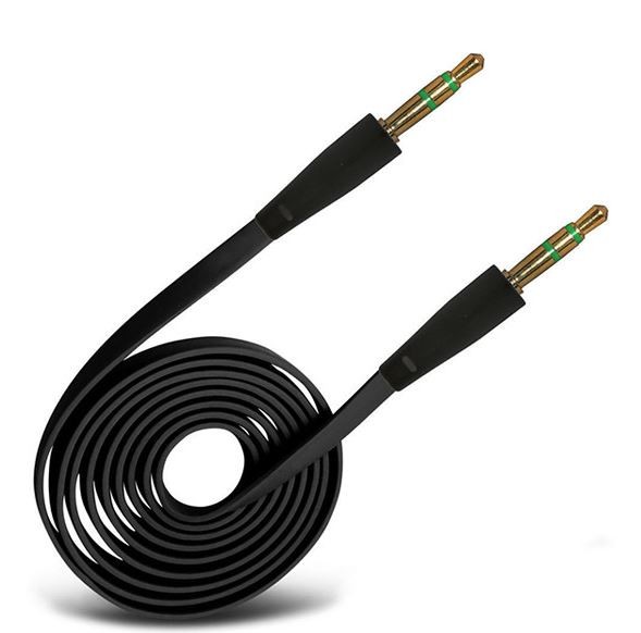 Ääniadapteri SLIM 3.5mm:stä 3.5mm:iin (m-m) musta
