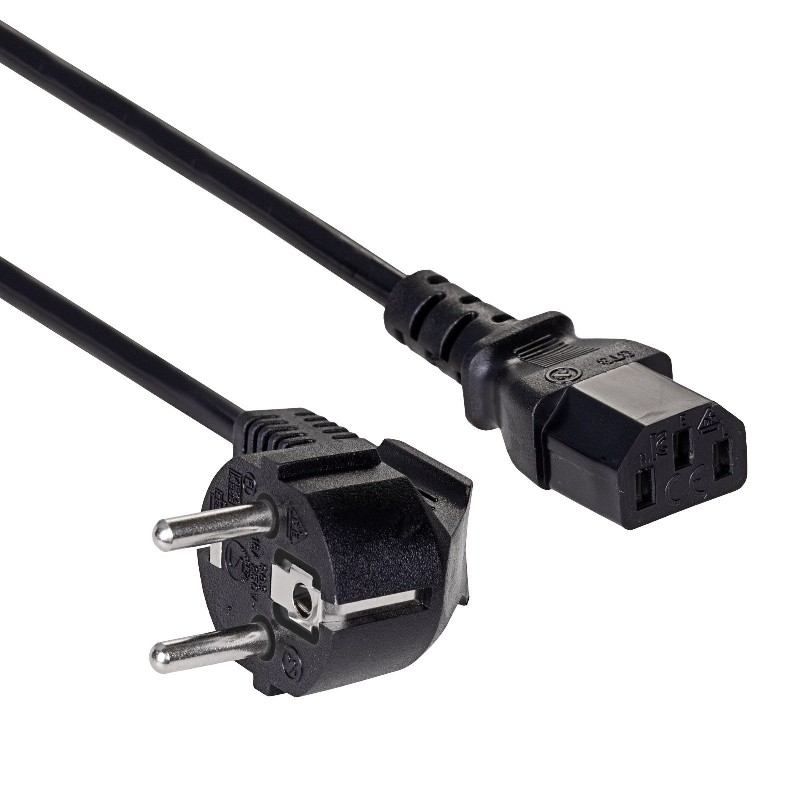 Virtakaapeli kannettavalle tietokoneelle Akyga AK-PC-01A CCA CEE 7/7 / IEC C13 1.5m