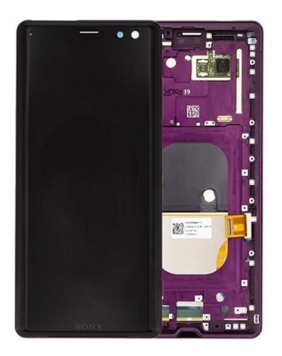LCD-näyttö Sony Xperia XZ3 H8416/H9436 kosketusnäytöllä kehyksellä Bordeaux Red alkuperäinen (käytetty Grade A)