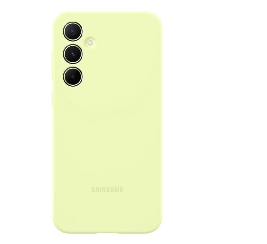 Samsung EF-PA556TME Silicone Cover -kuori Galaxy A556 A55 5G:lle, limetenvihreä