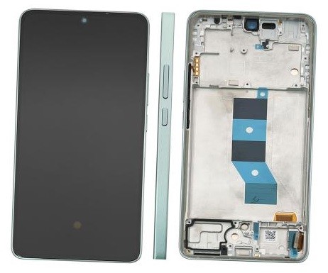 LCD-näyttö Xiaomi Redmi Note 14 5G kosketusnäytöllä ja kehyksellä Coral Green alkuperäinen (service pack)