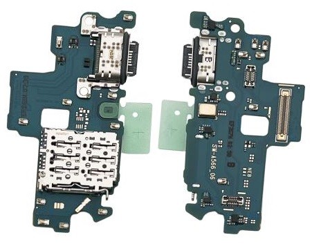 Flex Samsung A566 A56 5G liittimelle, mikrofonille, SIM-lukijalle alkuperäinen (service pack)