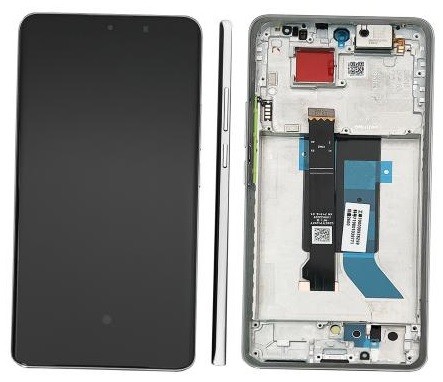 LCD-näyttö Xiaomi Poco X7 5G kosketusnäytöllä kehyksellä hopeinen alkuperäinen (huoltopakkaus)