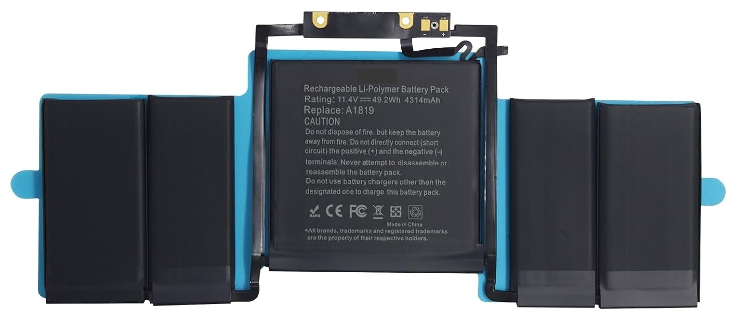 Apple MacBook Pro 15 (Late 2016 - Mid 2017) A1706 / A1819 Alkuperäinen akku