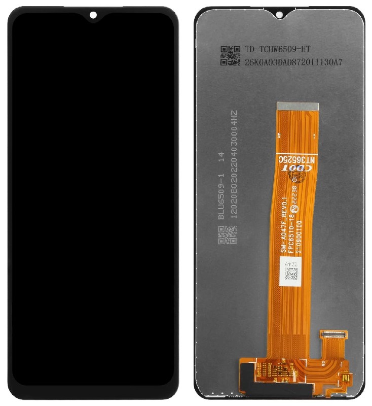 LCD-näyttö Samsung A047 A04S 2022 kosketusnäytöllä musta ORG