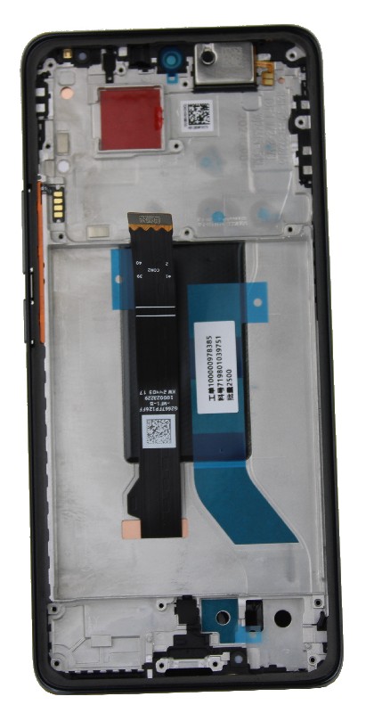 LCD-näyttö Xiaomi Poco X7 5G kosketusnäytöllä kehyksellä musta alkuperäinen (service pack)