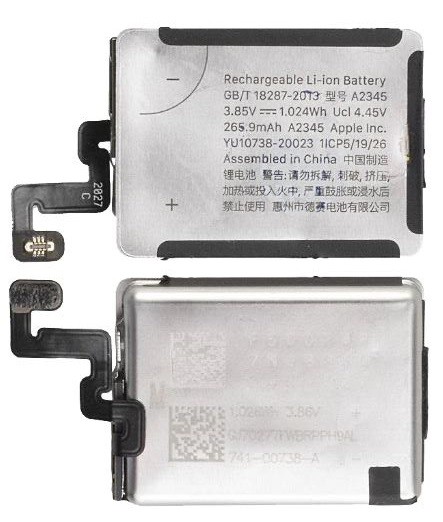 Battery ORG for Watch Series 6 40mm 266mAh A2345
