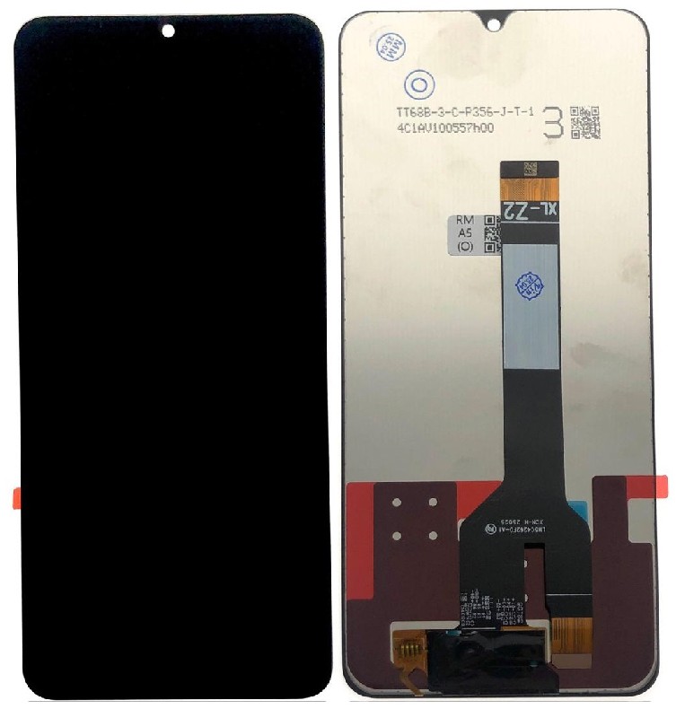 LCD-näyttö Xiaomi Redmi A5/Poco C71 (Long Flex) kosketusnäytöllä musta ORG