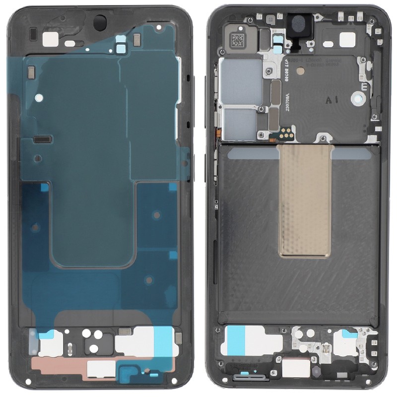 Middle housing Samsung S911 S23 Phantom Black original (service pack)