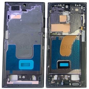 Keskikehys Samsung S918 S23 Ultra Phantom Black alkuperäinen (käytetty B-luokka)