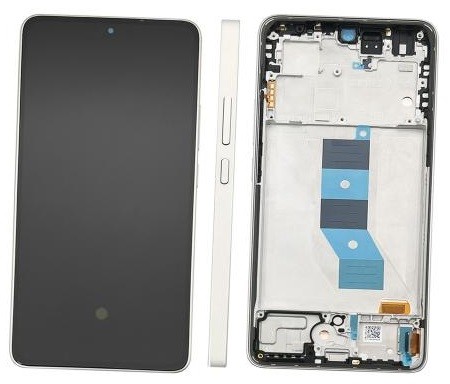 LCD-näyttö Xiaomi Poco M7 Pro 5G kosketusnäytöllä kehyksellä hopeinen alkuperäinen (service pack)