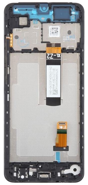 LCD-näyttö Xiaomi Redmi A5/Poco C71 (Long Flex) kosketusnäytöllä kehyksellä musta ORG