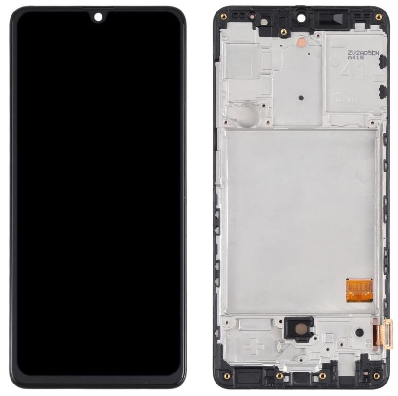 LCD näyttö Samsung A415 A41 2020 kosketusnäytöllä ja kehyksellä musta (TFT versio) HQ
