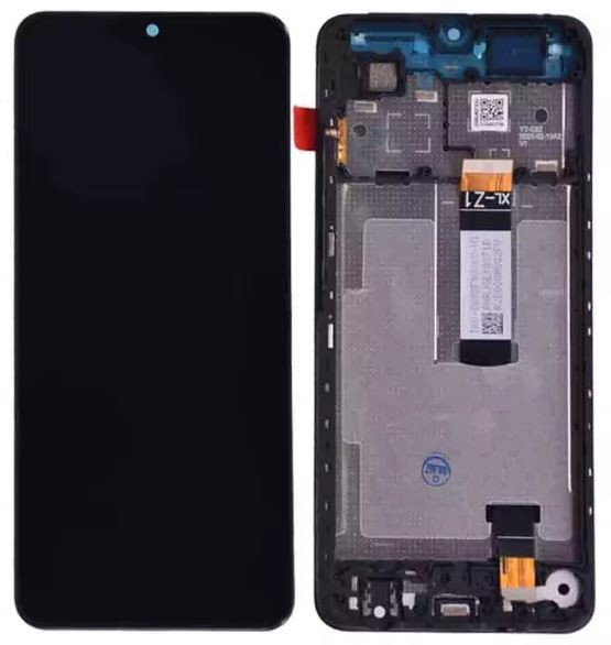 LCD-näyttö Xiaomi Redmi A5 (Long Flex) kosketusnäytöllä kehyksellä musta alkuperäinen (huoltopakkaus)