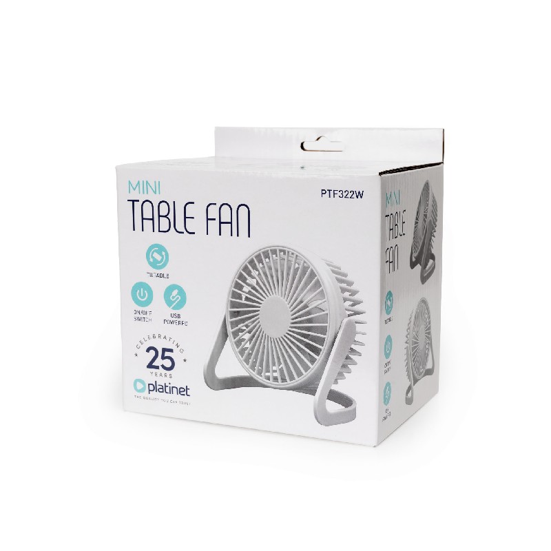Platinet standing fan (15cm x 15cm x 12cm) white