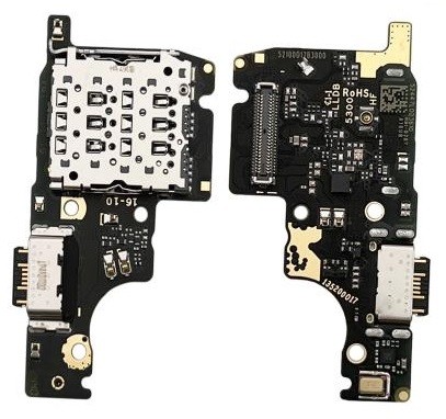 Flex Xiaomi Redmi Note 14 5G/Poco M7 Pro 5G latausliittimellä ja mikrofonilla, SIM-kortin kontaktilla alkuperäinen (service pack)