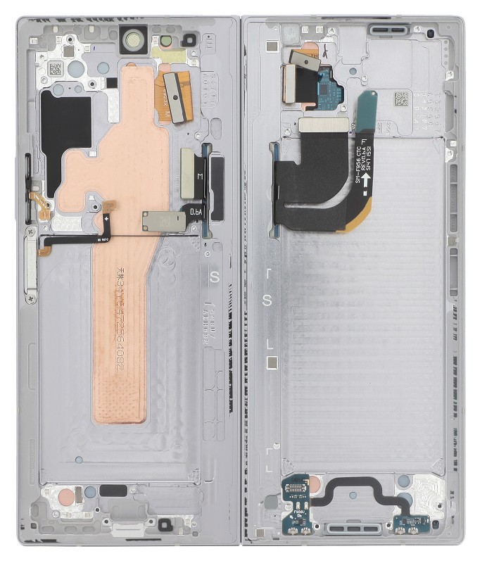 LCD-näyttö Samsung F956 Z Fold6 5G kosketusnäytöllä (Sisempi) Silver Shadow alkuperäinen (käytetty Grade C)