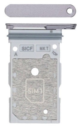 SIM-kortinpidike Samsung S931 S25/S936 S25 Dual Silver Shadow alkuperäinen (service pack)