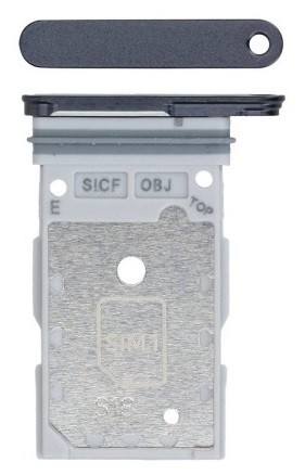 SIM-kortinpidike Samsung S931 S25/S936 S25 Plus musta alkuperäinen (service pack)
