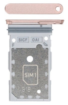 SIM-kortinpidike Samsung S931 S25/S936 S25 Plus Pink Gold alkuperäinen (service pack)