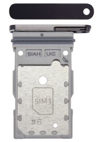 SIM-kortin pidike Samsung S938 S25 Ultra Titanium Jetblack alkuperäinen (service pack)