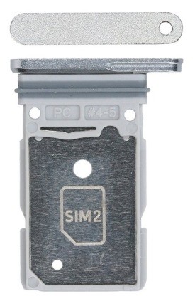 SIM-kortinpidike Samsung S938 S25 Ultra Titanium Silver Blue/Silver alkuperäinen (service pack)