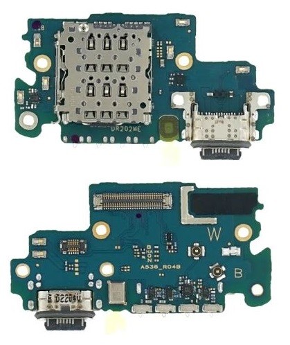Flex Samsung A536 A53 5G for plugin, microphone, SIM reader original (used Grade A)