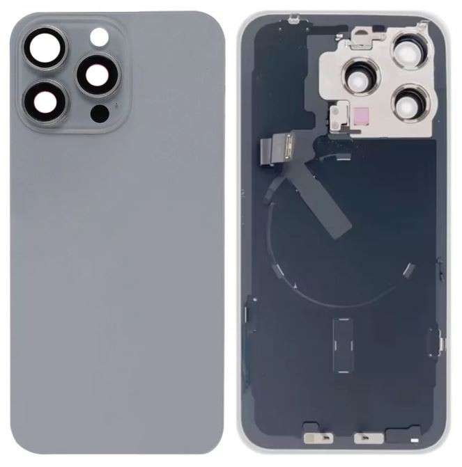 Akun kansi iPhone 15 Pro Max Natural NFC:llä alkuperäinen (Parittava) (käytetty Grade A)