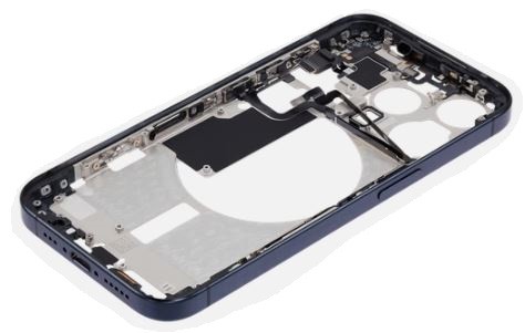 Middle housing iPhone 15 Pro Blue Titanium original (used Grade A)