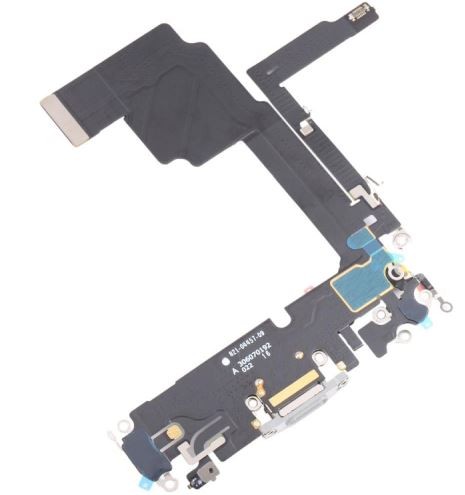 Flex iPhone 15 Pro latausliittimen kaapeli mikrofonilla Natural alkuperäinen (käytetty Grade A)