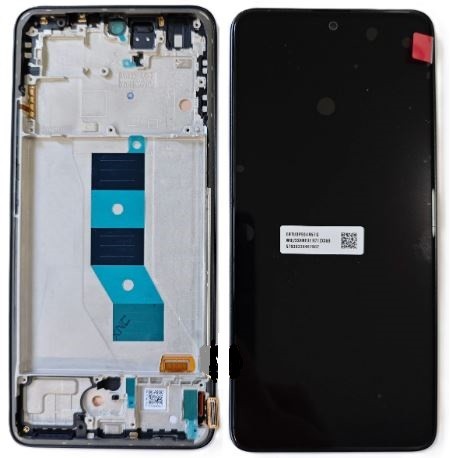 LCD-näyttö Xiaomi Poco M7 Pro 5G kosketusnäytöllä kehyksellä musta alkuperäinen (service pack)