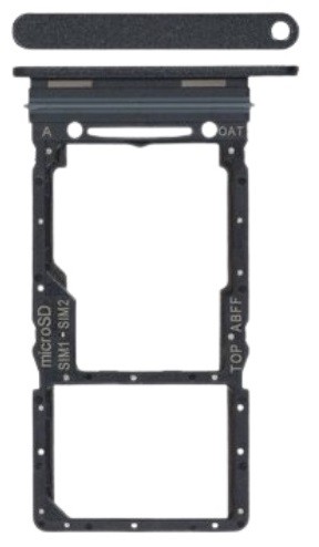 SIM-kortin pidike Samsung A266 A26 5G musta alkuperäinen (service pack)