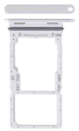 SIM-kortin pidike Samsung A266 A26 5G valkoinen alkuperäinen (service pack)