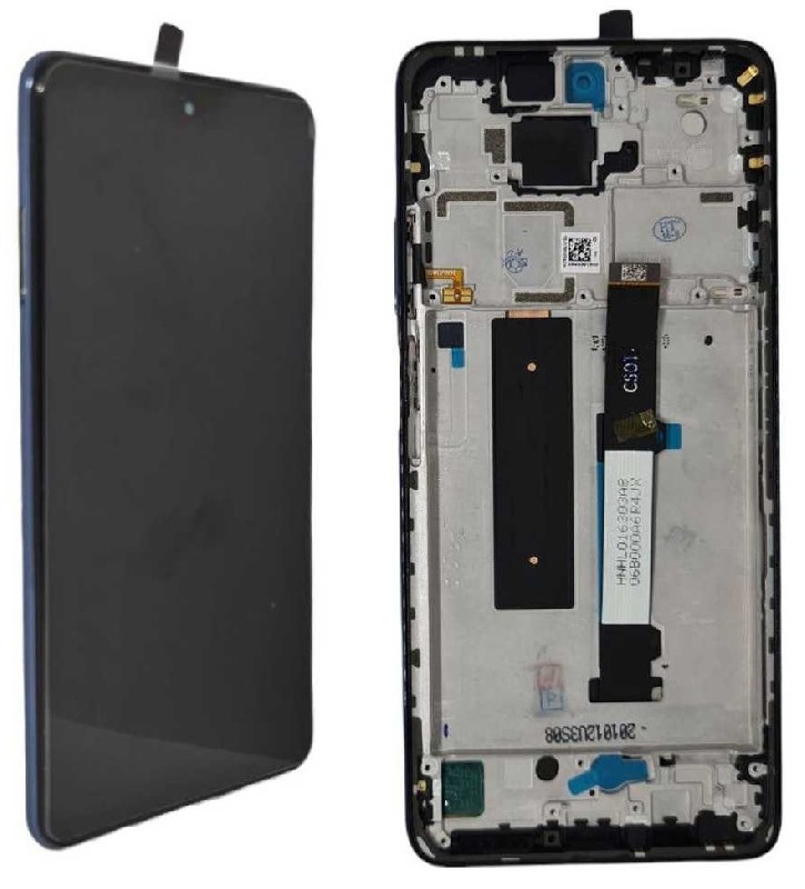 LCD-näyttö Xiaomi Mi 10T Lite 5G kosketusnäytöllä kehyksellä Pearl Grey/Tarnish alkuperäinen (käytetty Grade A)